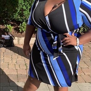 Shades of blue summer dress